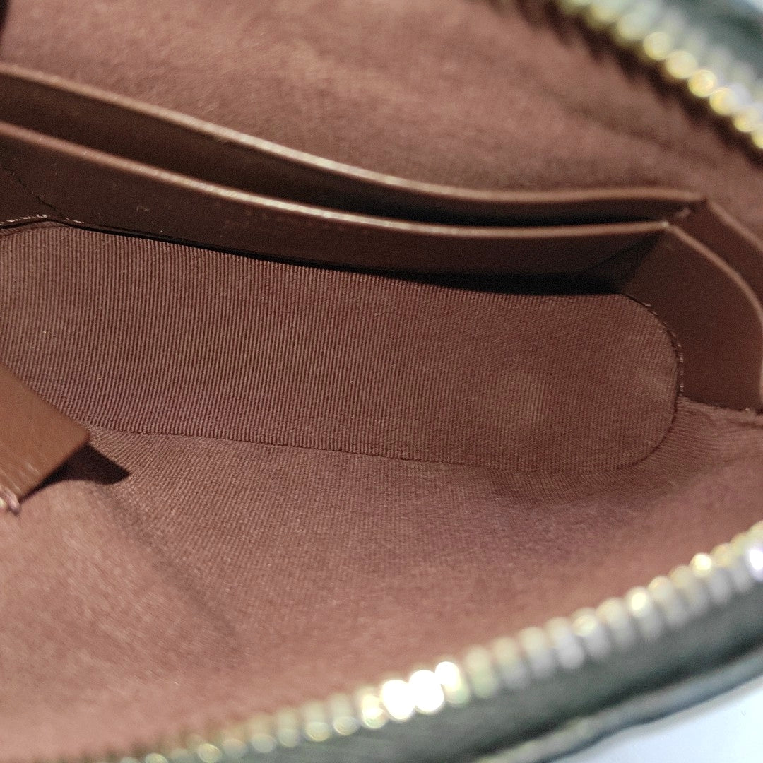 Quilted Grained Calfskin Shoulder Bag Black