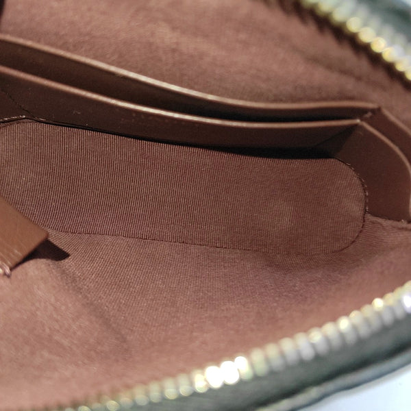 Quilted Grained Calfskin Shoulder Bag Black