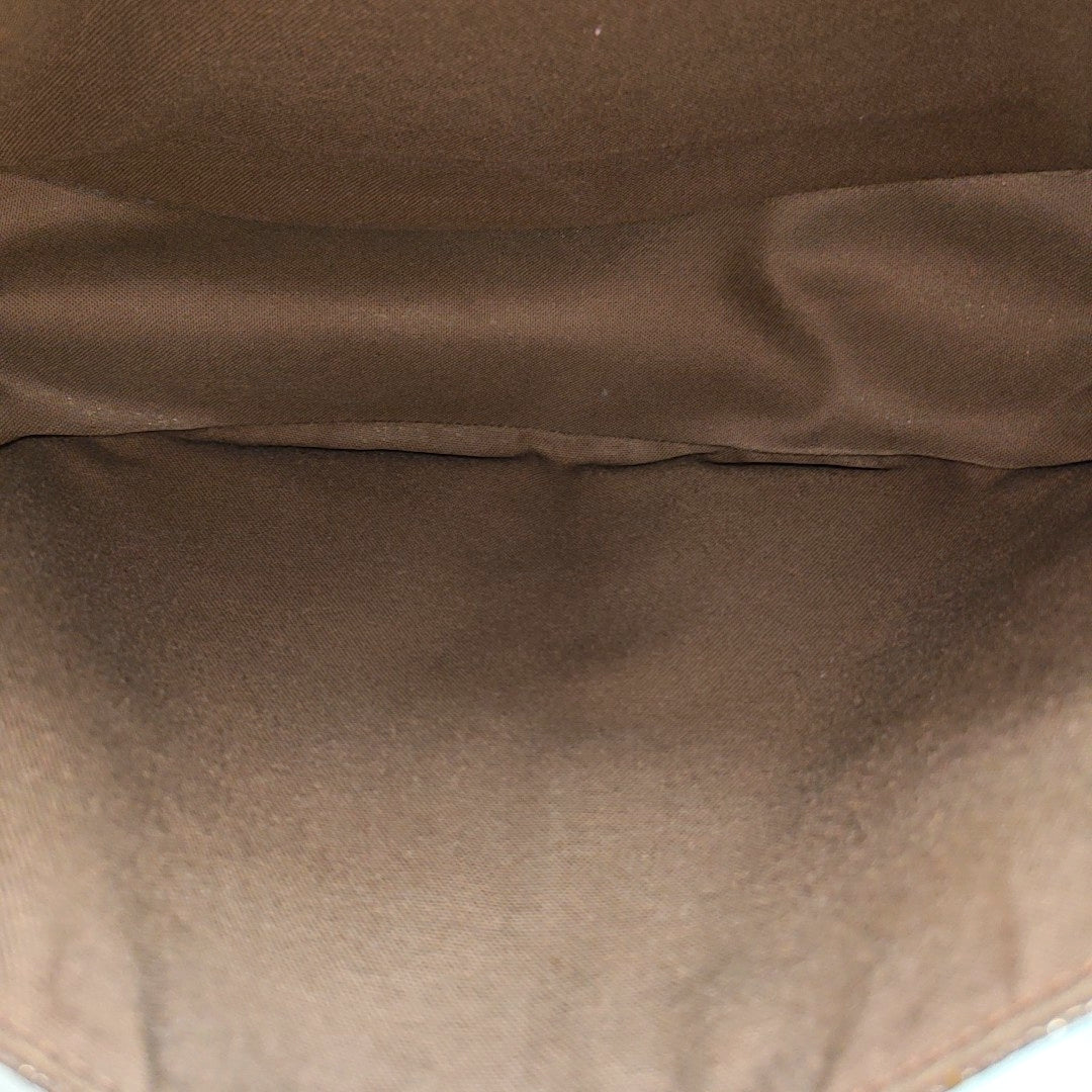 MENILMONTANT MM Monogram Coated Canvas Brown