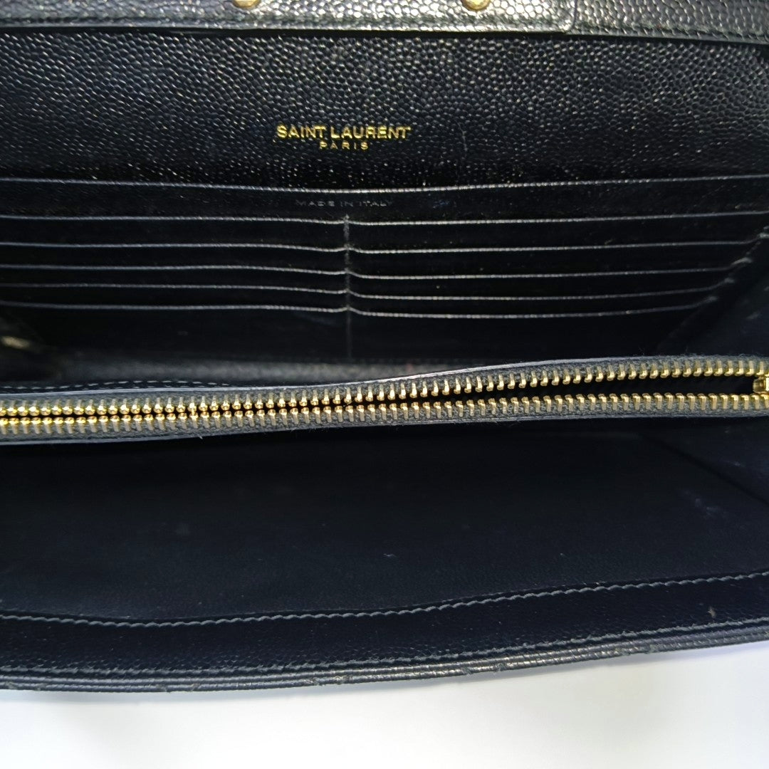 MONOGRAM Medium Chevron Calfskin Black