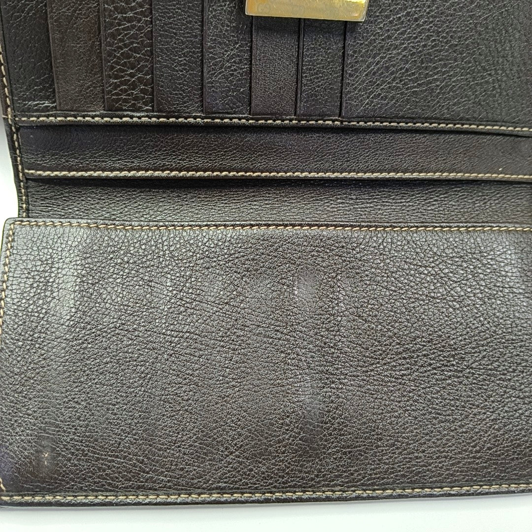 Monogram Canvas Wallet Brown