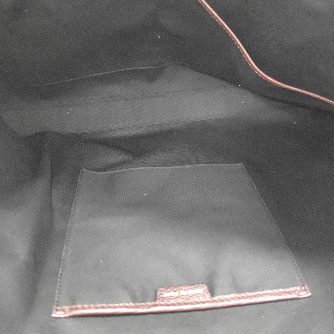 Calfskin Top Handle Bag Purple