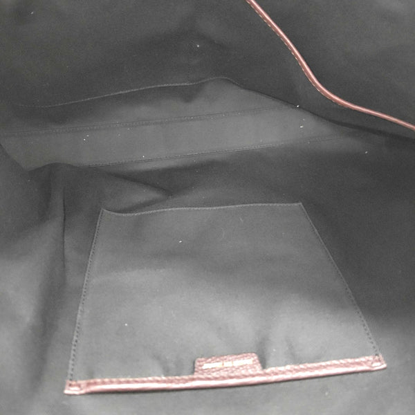 Calfskin Top Handle Bag Purple