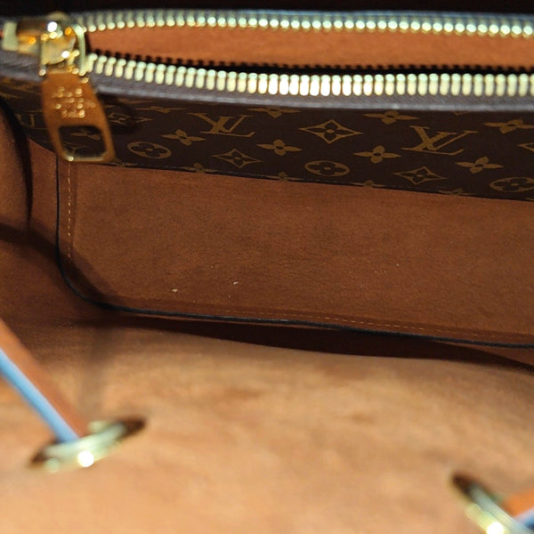 NÉONOÉ MM Monogram Coated Canvas Brown