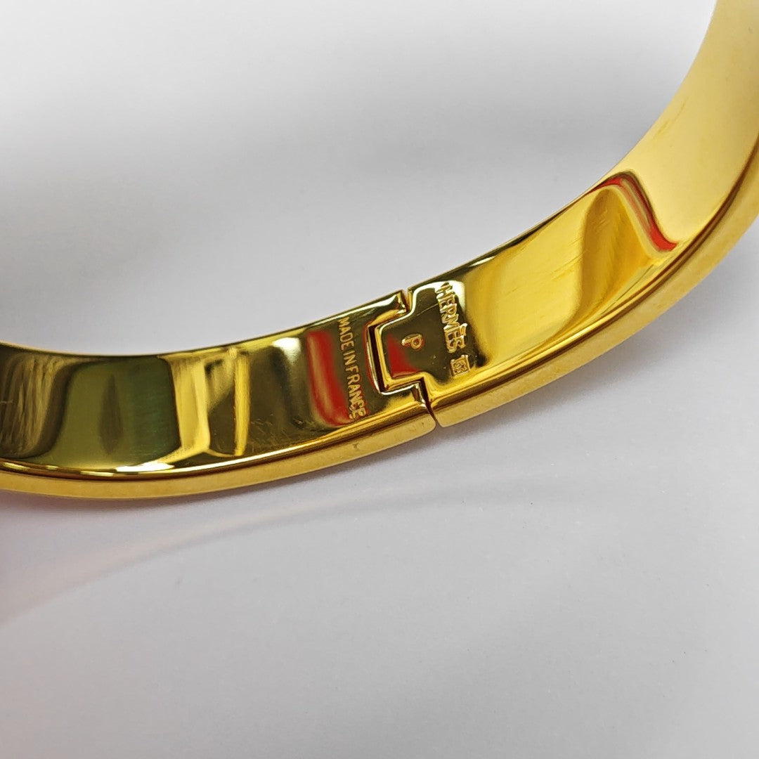 Clic H Metal Gold Bangle