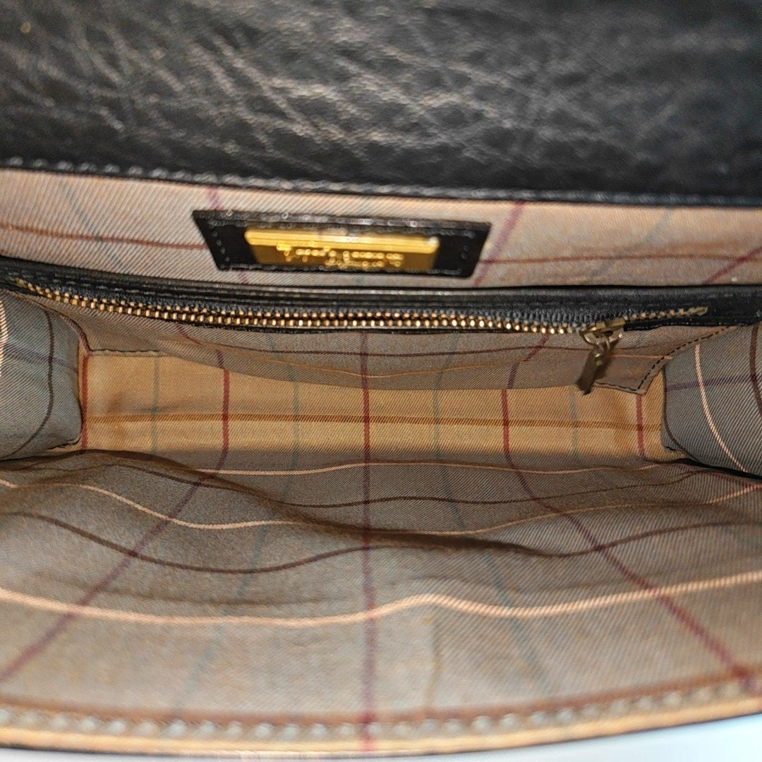 Calfskin Shoulder Bag Black