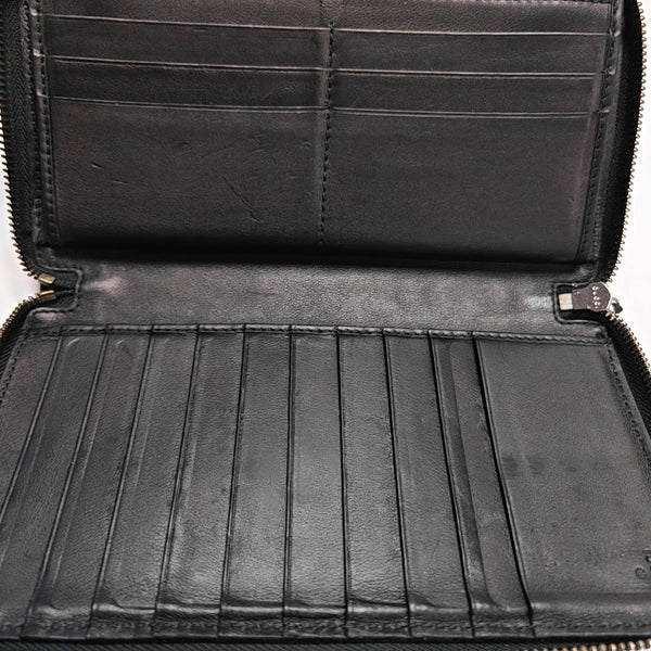 Signature Monogram Calfskin Black Wallet