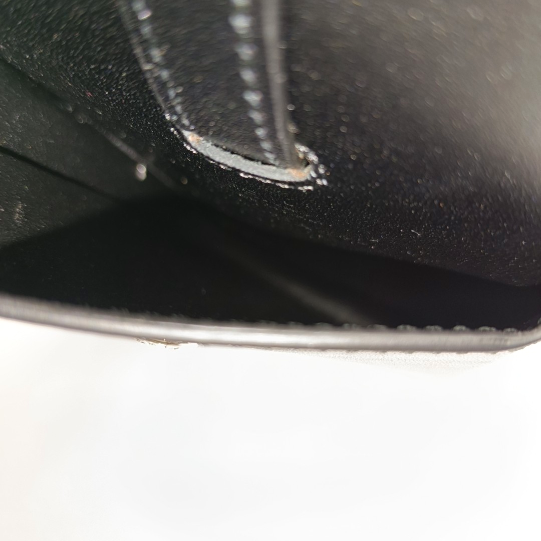 2 Pockets Leather Black