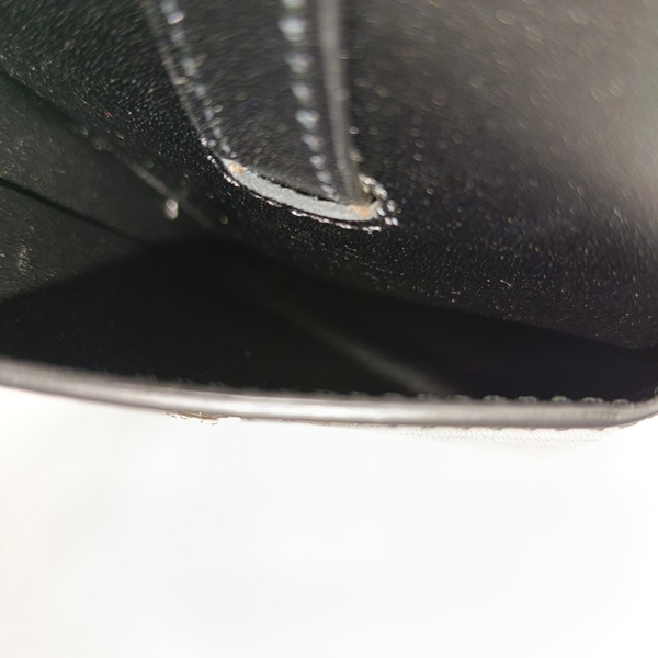 2 Pockets Leather Black