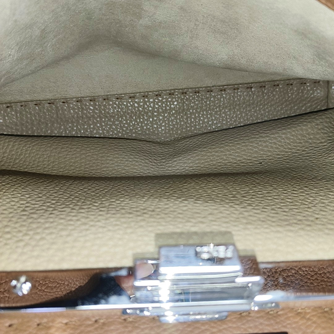 Peekaboo Medium Calfskin Brown