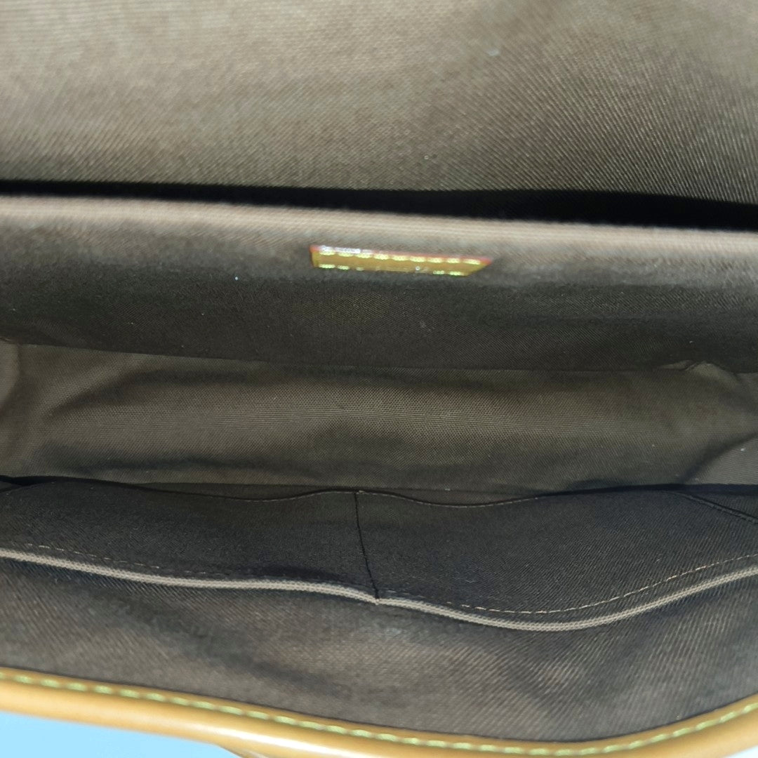 SATCHEL Monogram Coated Canvas Brown