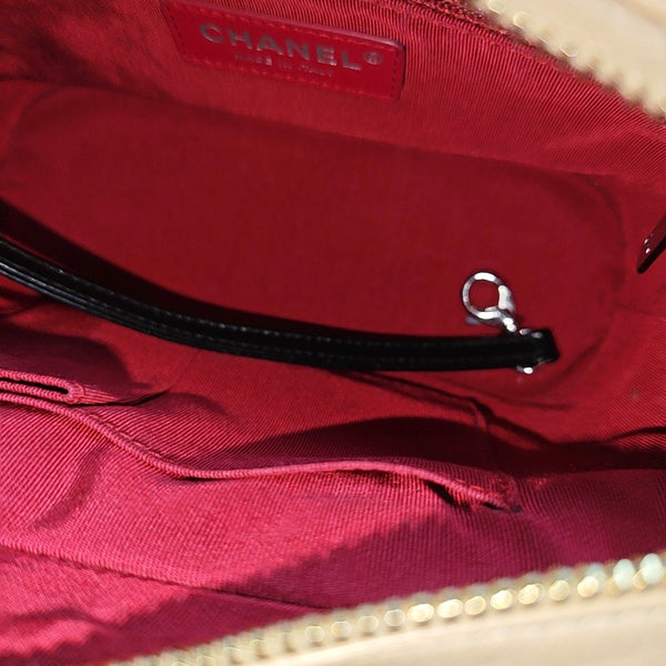 Authenticated pre-owned  GABRIELLE Small Quilted Calfskin Beige - Shoulder Bag at Looply
