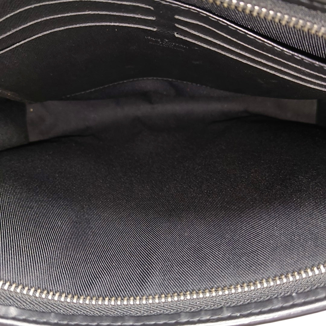 Pochette Voyag MM Monogram Coated Canvas Black