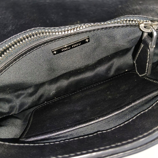 Calfskin Shoulder Bag Black