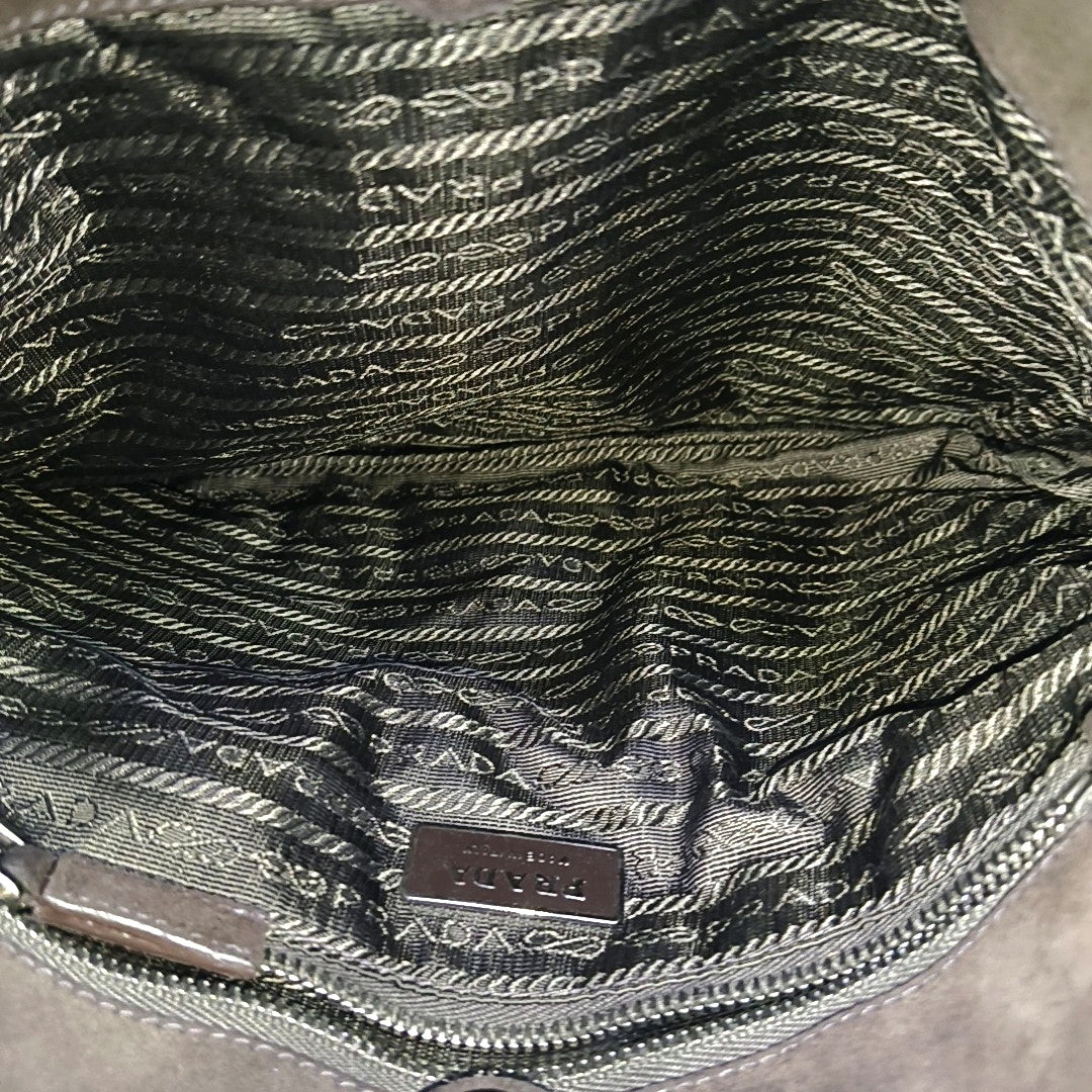 Suede Tote Bag Brown