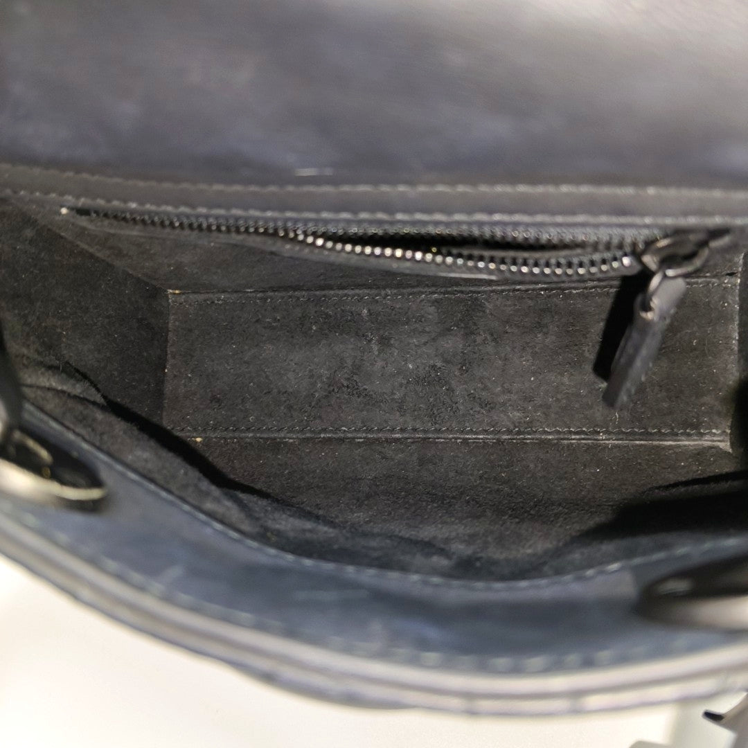 Lady Dior Mini Cannage Lambskin Black