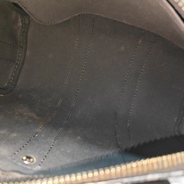 KEEPALL 25 Monogram Coated Canvas Black