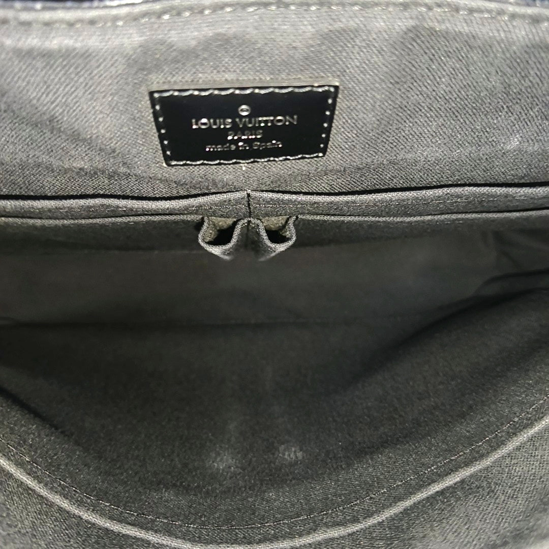DISTRICT MM Damier Graphite Coated Canvas Gray