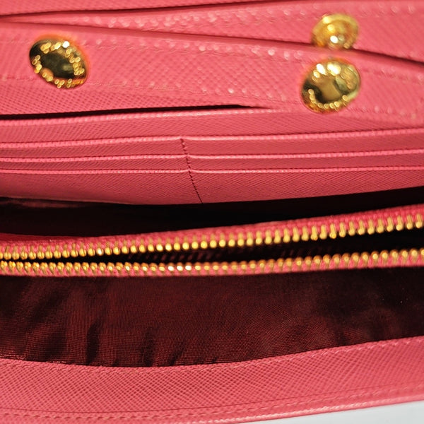Saffiano Calfskin Shoulder Bag Pink