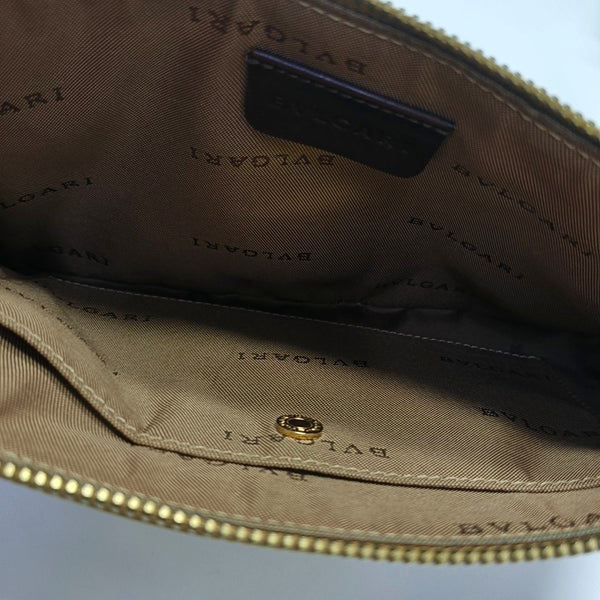 Fabric Top Handle Bag Brown