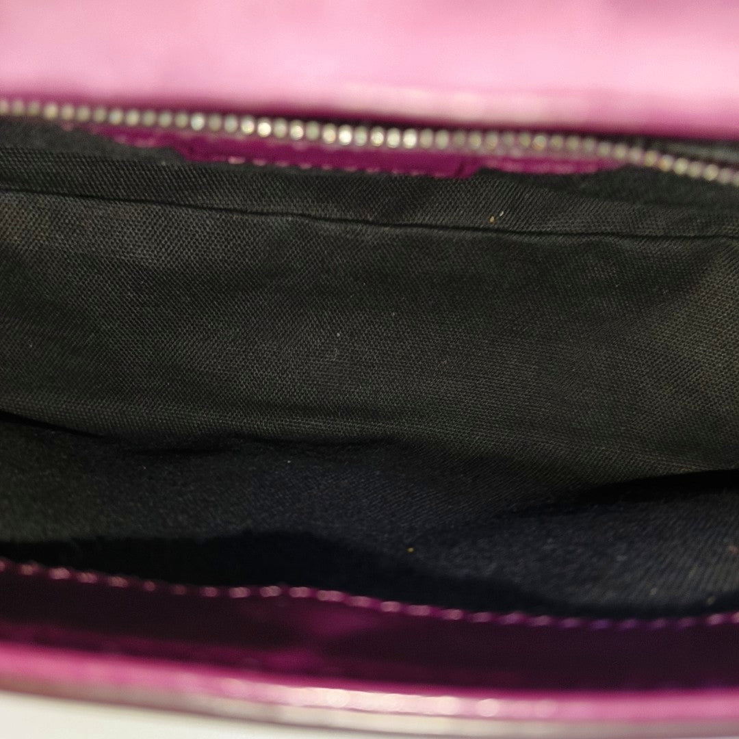 Calfskin Shoulder Bag Purple