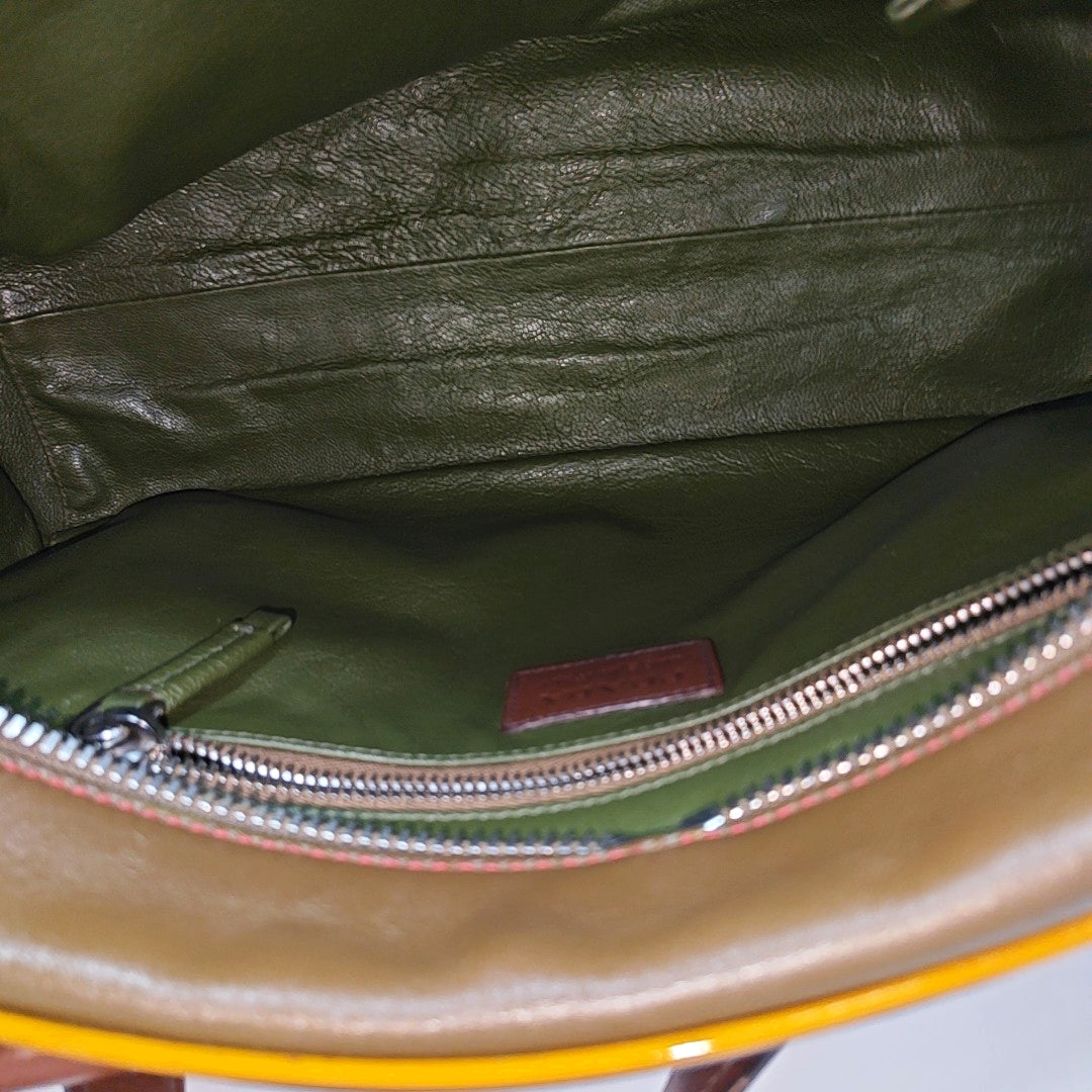 Calfskin Tote Bag Green