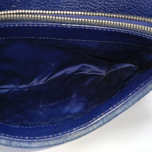 Crystal Quilted Denim Blue