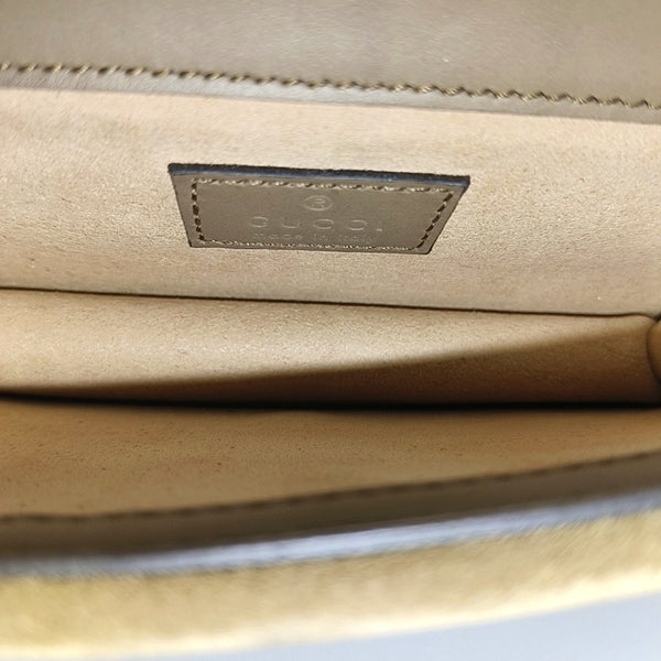 Dionysus Super Mini Monogram Coated Canvas Beige