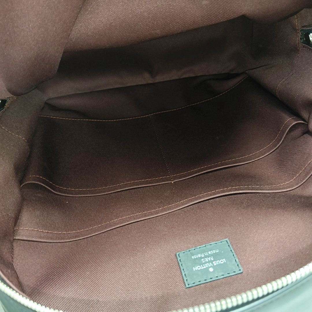 JOSH Monogram Coated Canvas Brown