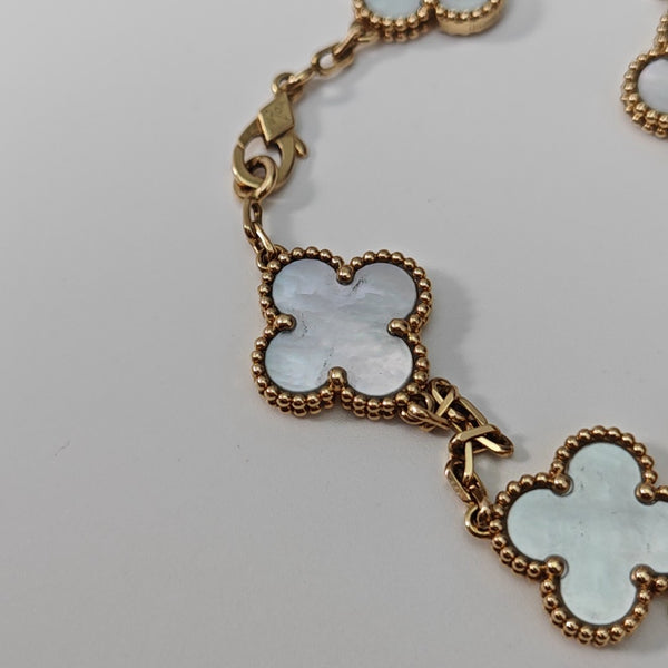 Vintage Alhambra 18k Gold Bracelet