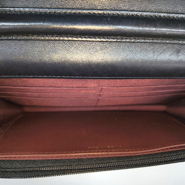 WOC Quilted Lambskin Black