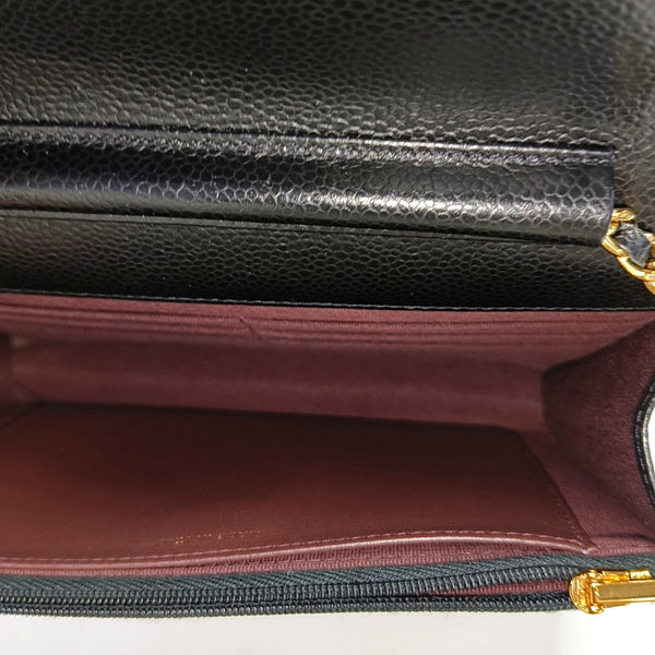 WOC Quilted Grained Calfskin Black