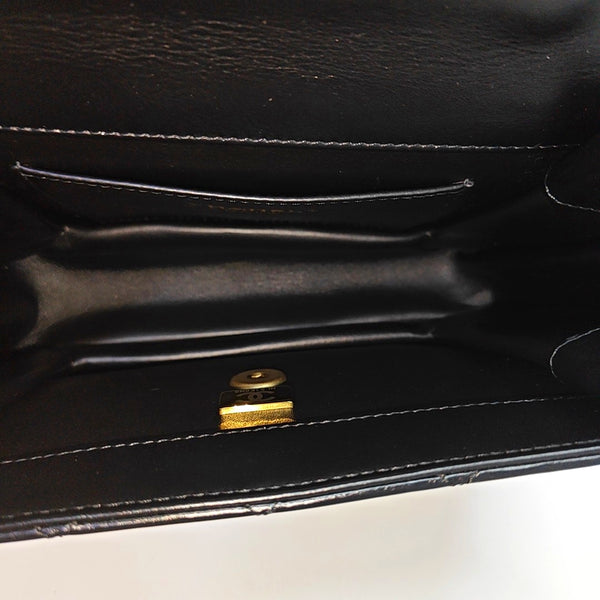 Quilted Calfskin Shoulder Bag Small Black