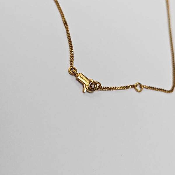 ALPHABET Brass Gold Necklace