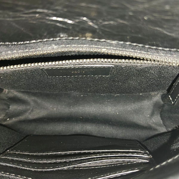 NIKI Mini Chevron Calfskin Black