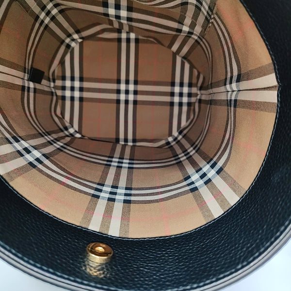 The Bucket Medium Calfskin Black