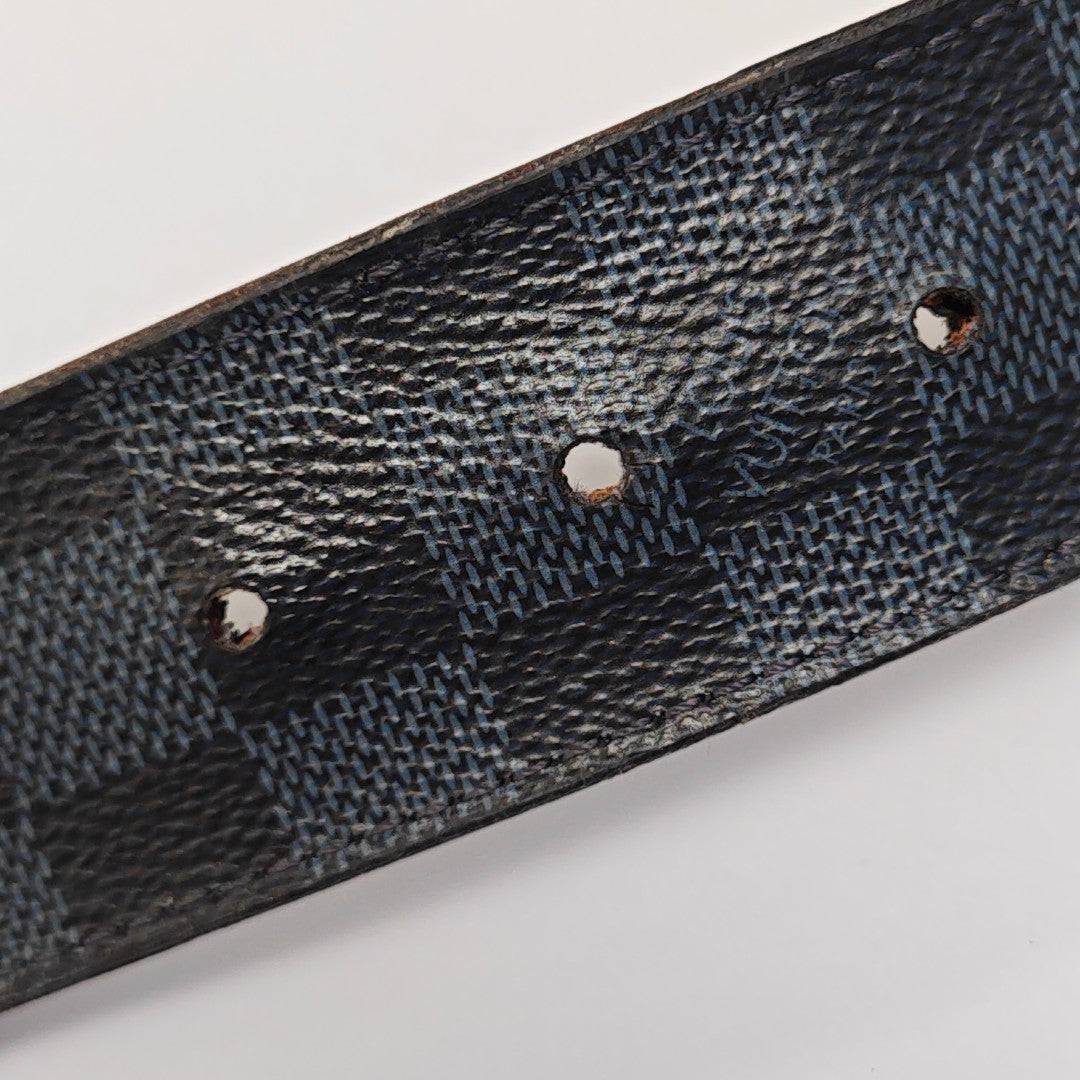 Coated Canvas Belt Blue