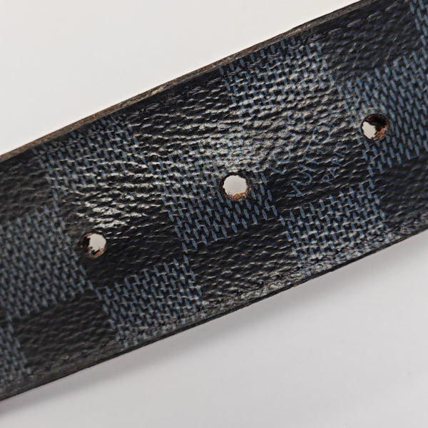 Coated Canvas Belt Blue