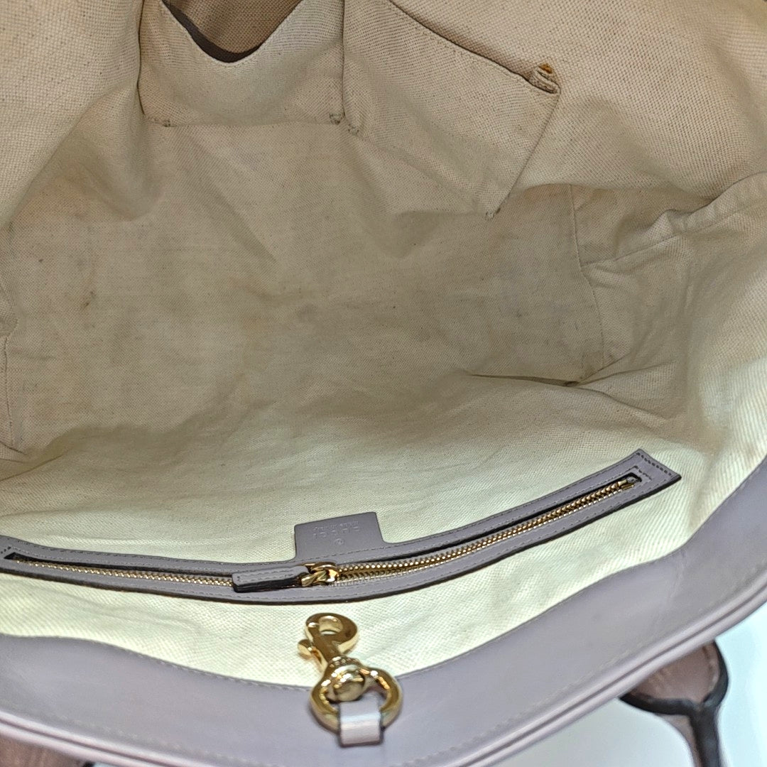 Monogram Canvas Tote Bag Brown