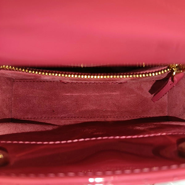 Lady Dior Mini Cannage Patent Leather Pink