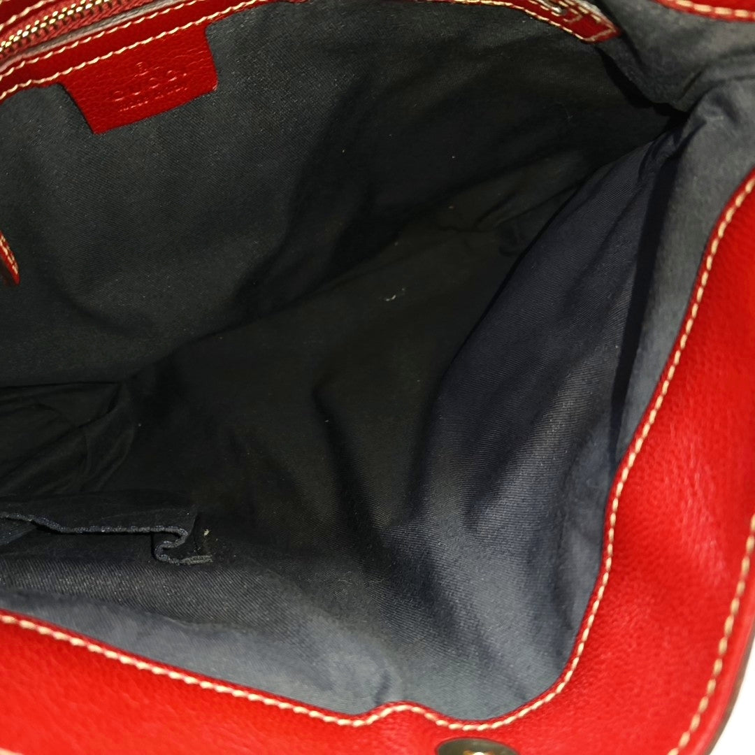 Calfskin Shoulder Bag Red