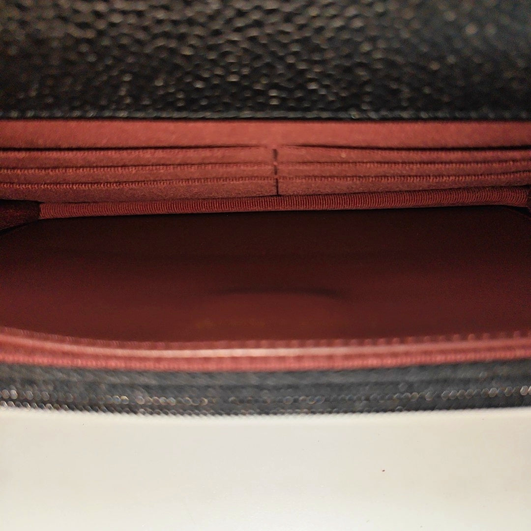 WOC Quilted Grained Calfskin Black