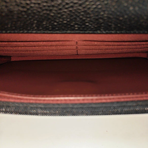 WOC Quilted Grained Calfskin Black