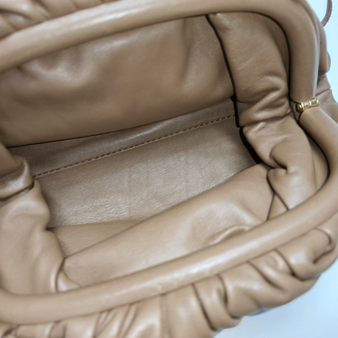 Authenticated pre-owned  The Pouch Calfskin Brown - Shoulder Bag at Looply