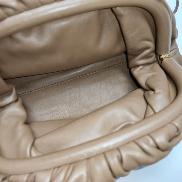 Authenticated pre-owned  The Pouch Calfskin Brown - Shoulder Bag at Looply