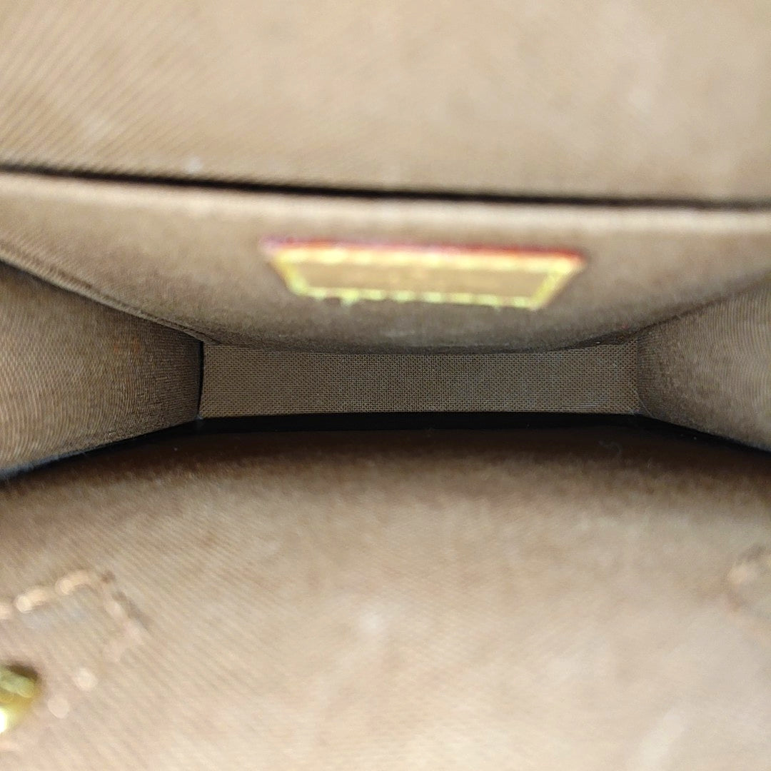 SAC PLAT Mini Monogram Coated Canvas Brown