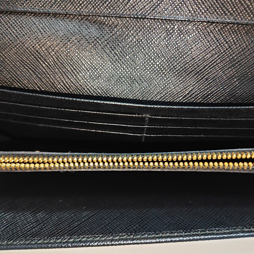 Fold Wallet Calfskin Black Wallet