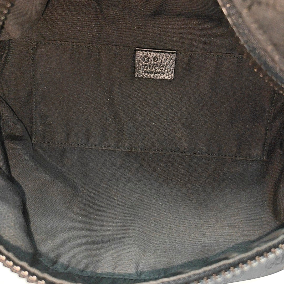 Monogram Fabric Belt Bag Black