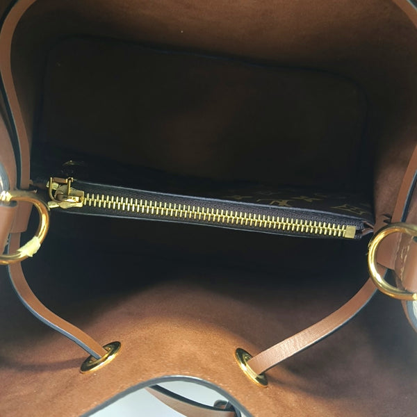 NÉONOÉ MM Monogram Coated Canvas Brown