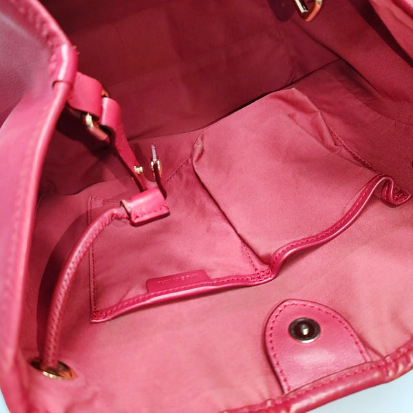 Coated Canvas Tote Bag Beige